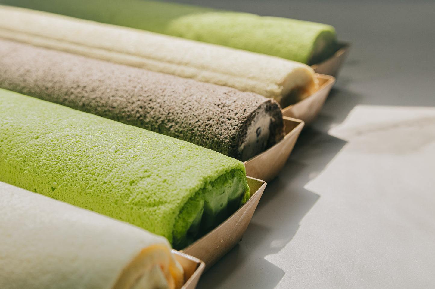 Gula Melaka Chendol Roll Cake