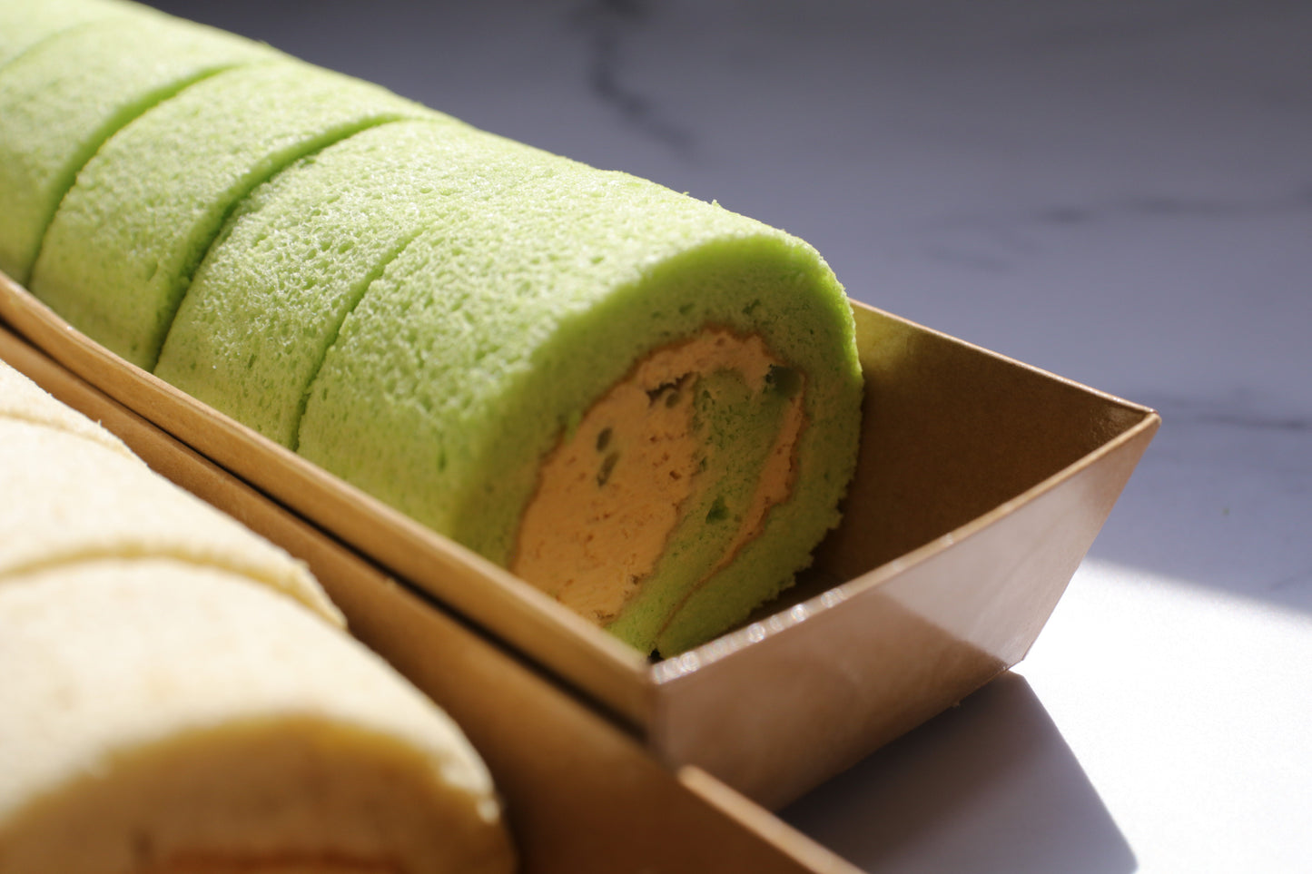 Gula Melaka Chendol Roll Cake